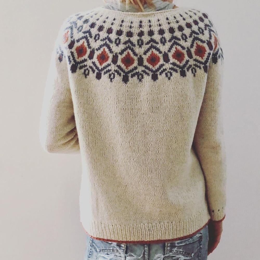 Einzigartiger Strickpullover