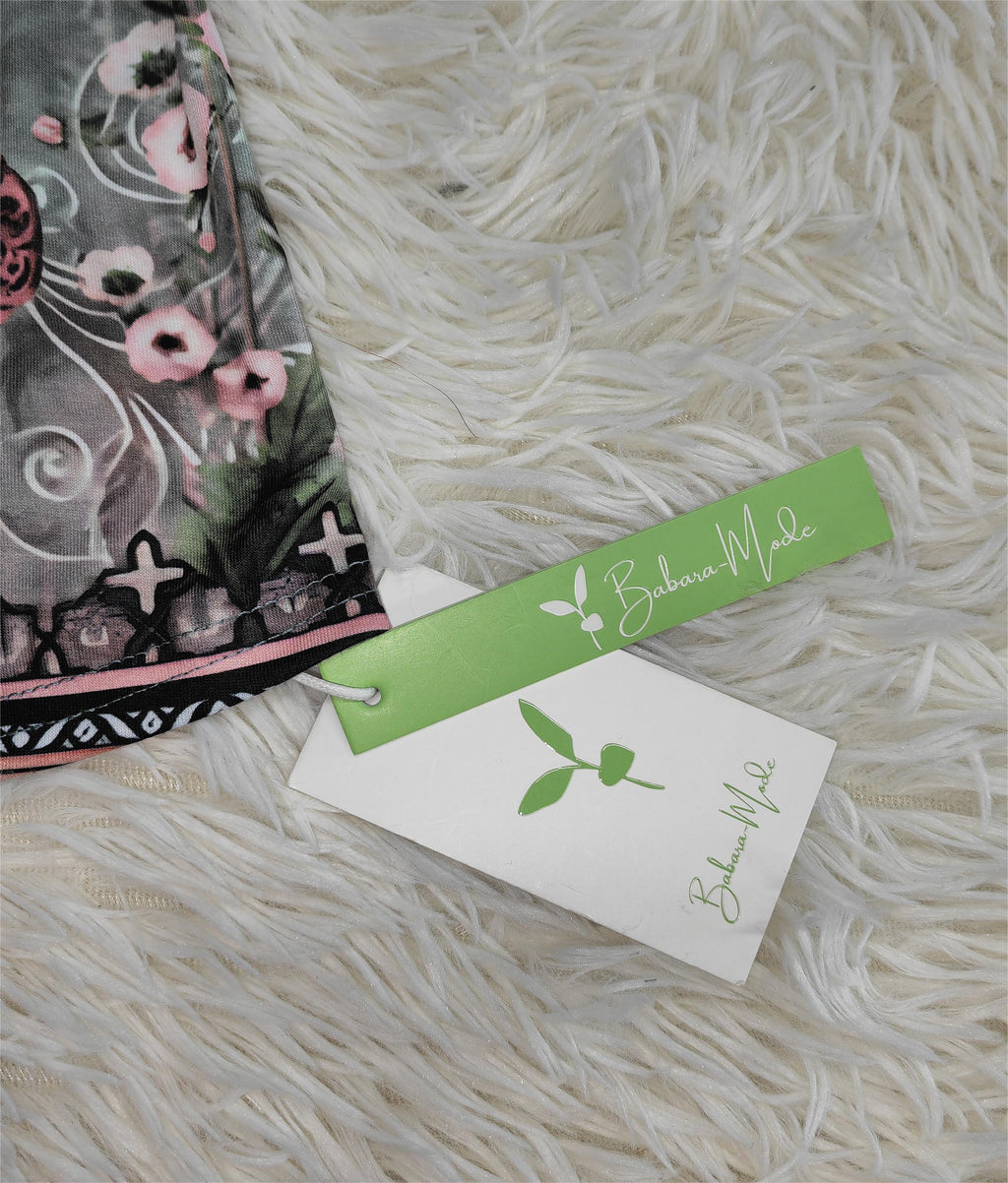 Ärmelloses Top mit Aquarell-Blumenmuster