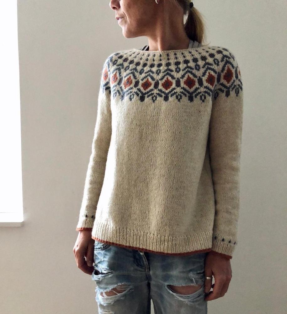 Einzigartiger Strickpullover