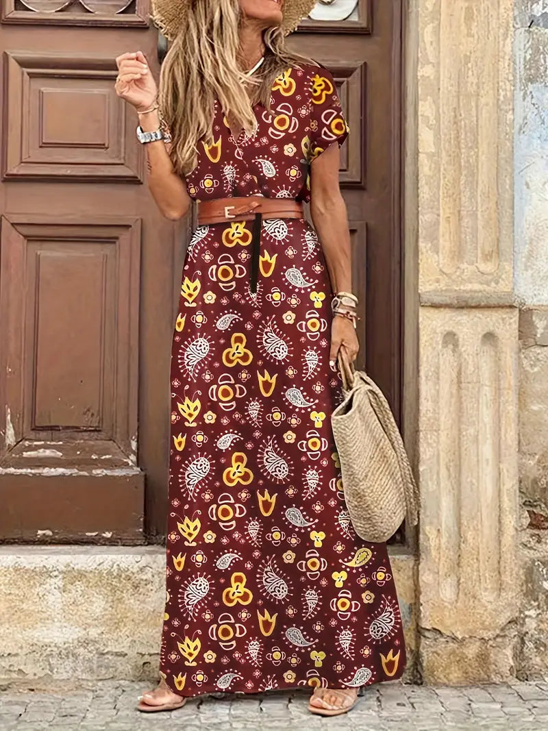 Boho-Stil Damen Maxikleid in Lang