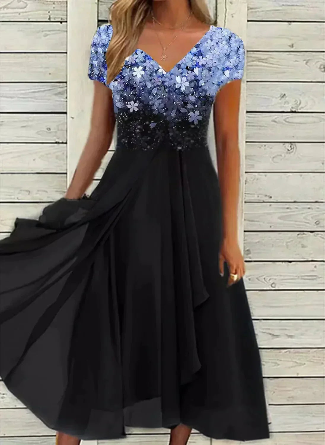 Damen-Chiffon-Abendkleid