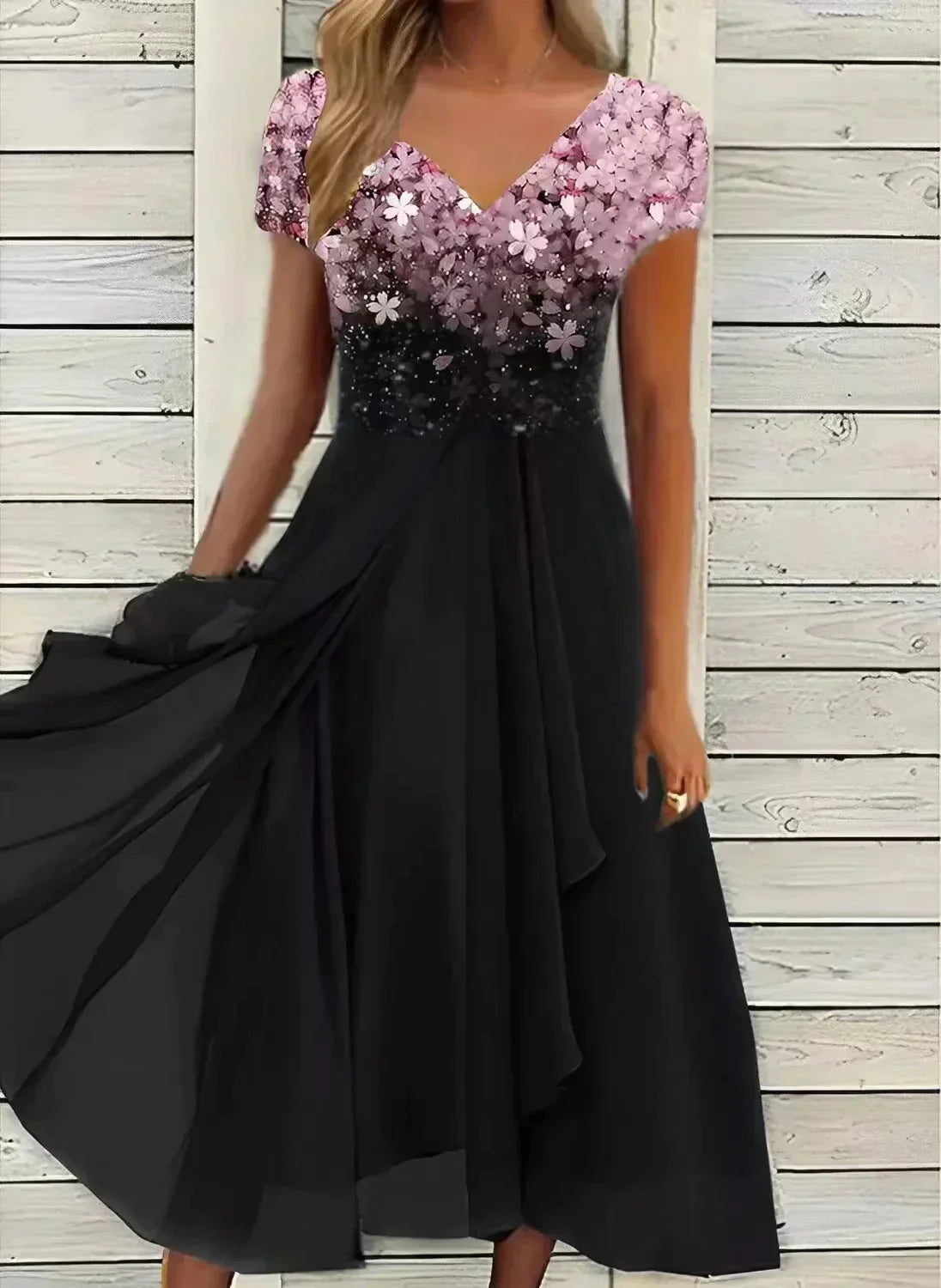 Damen-Chiffon-Abendkleid