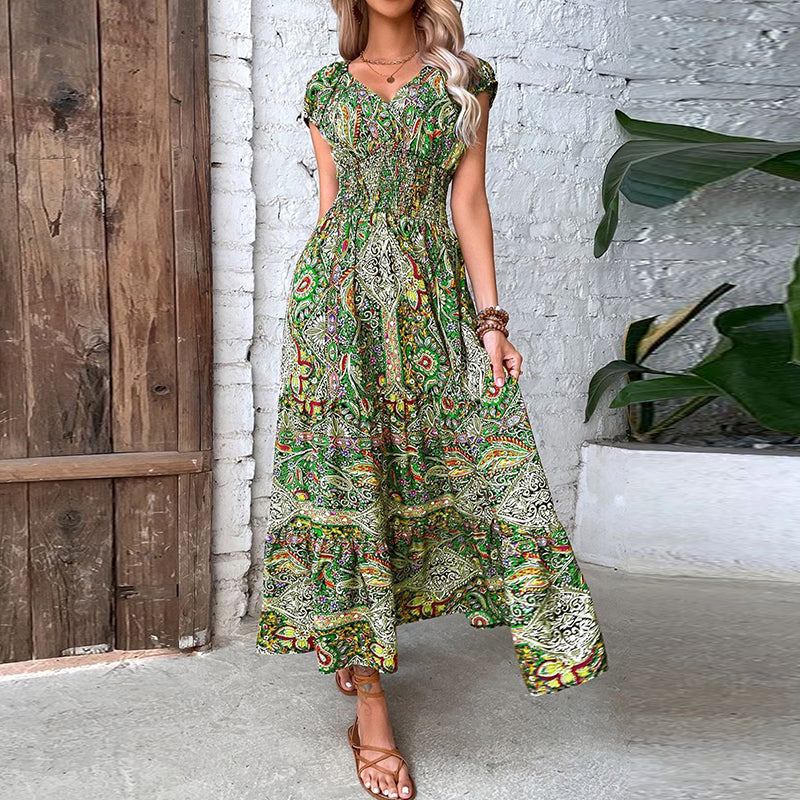 Boho Maxikleid im Vintage-Stil