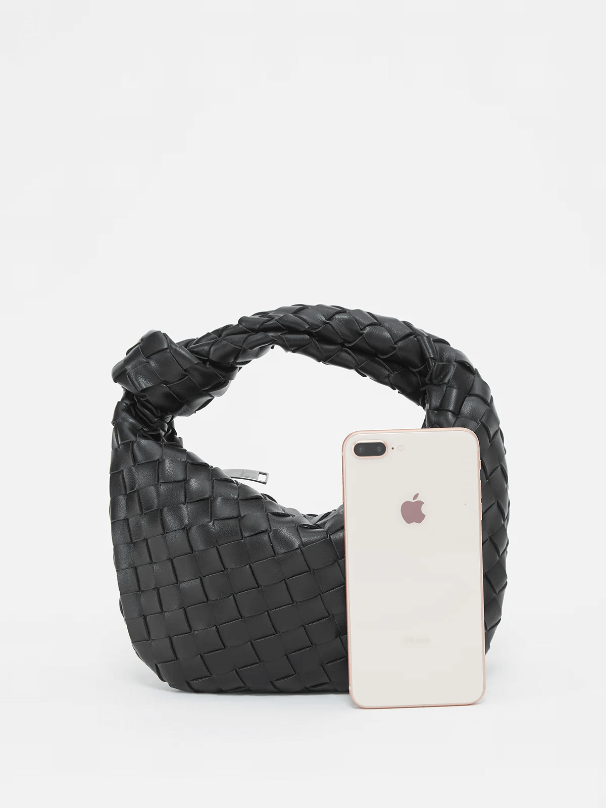 Elegante Handtasche mit Flechtmuster