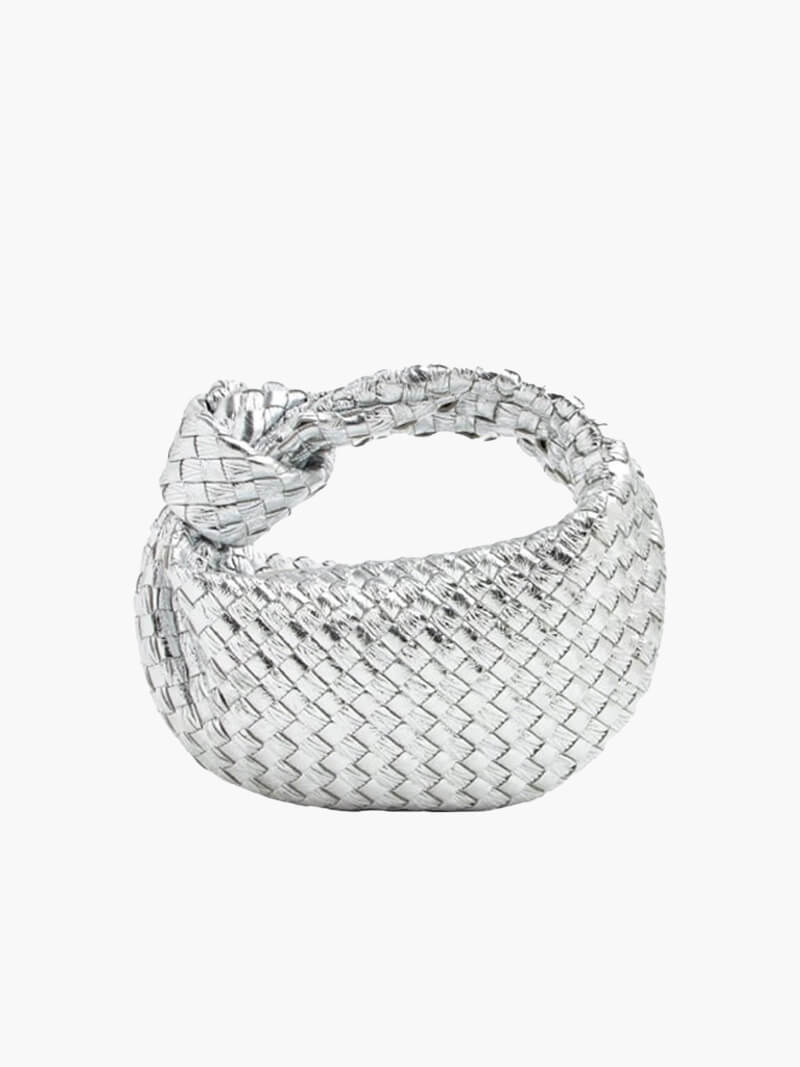 Elegante Handtasche mit Flechtmuster